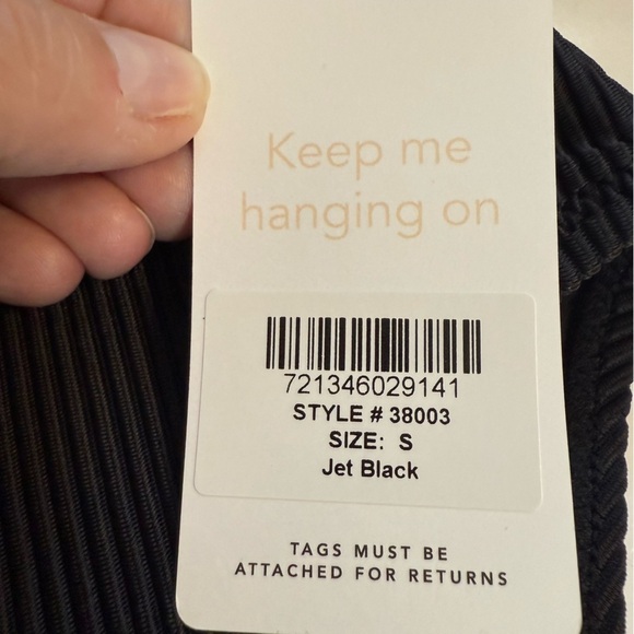 NWT Lively Black Swim Ribbed High Waist Bikini Bottoms Style 38003 Size Small - Picture 6 of 6